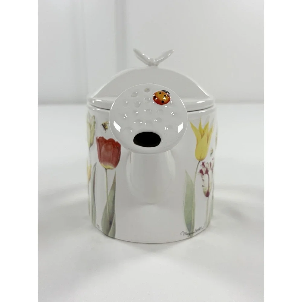 Hallmark Marjolein Bastin Natures Sketchbook Vintage Watering Can Teapot Ladybug